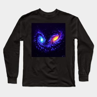 Galaxies colliding Long Sleeve T-Shirt